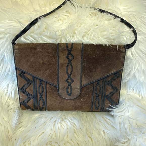 Authentic Vintage Saint Laurent Envelope Style Shoulder Bag - Picture 2 of 11